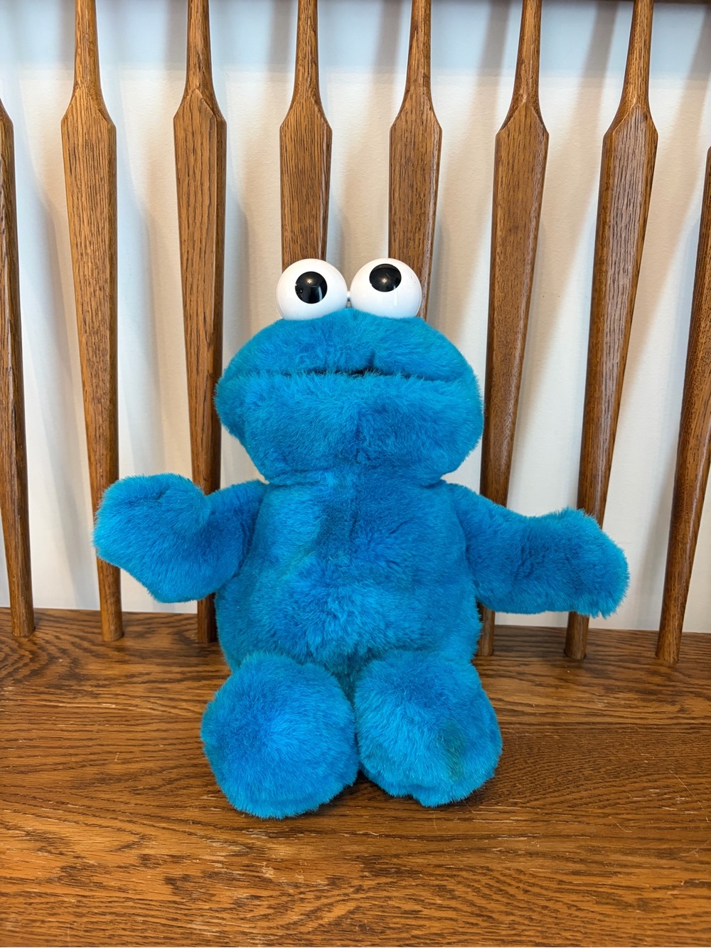 Vintage 1997 TYCO Tickle Me Cookie Monster Plush 14" Sesame Street Jim Henson T